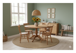 MESA MILENA PÉ CENTRAL 1200 NATURAL